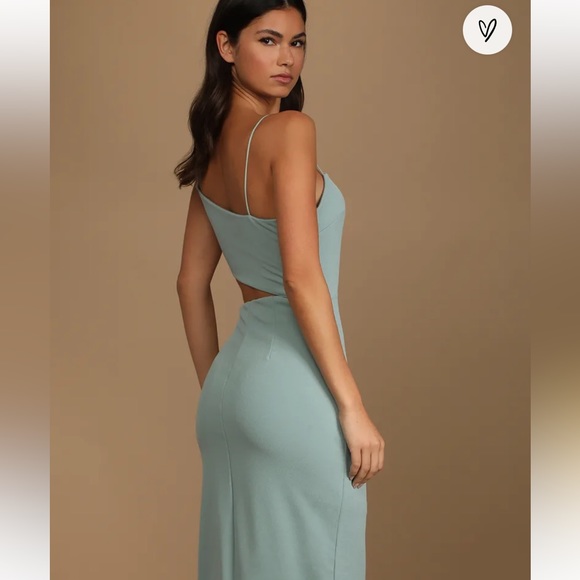 Lulus Asymmetrical Cutout Midi Dress - Picture 3 of 5